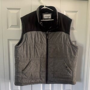 George Men's Charcoal and Black Vest